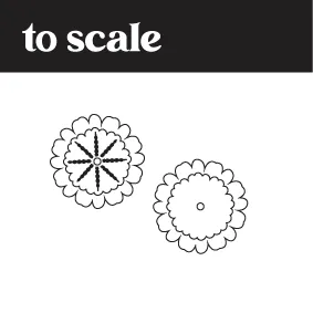 ©  Fiesta Flower Stackers - 2 pair set