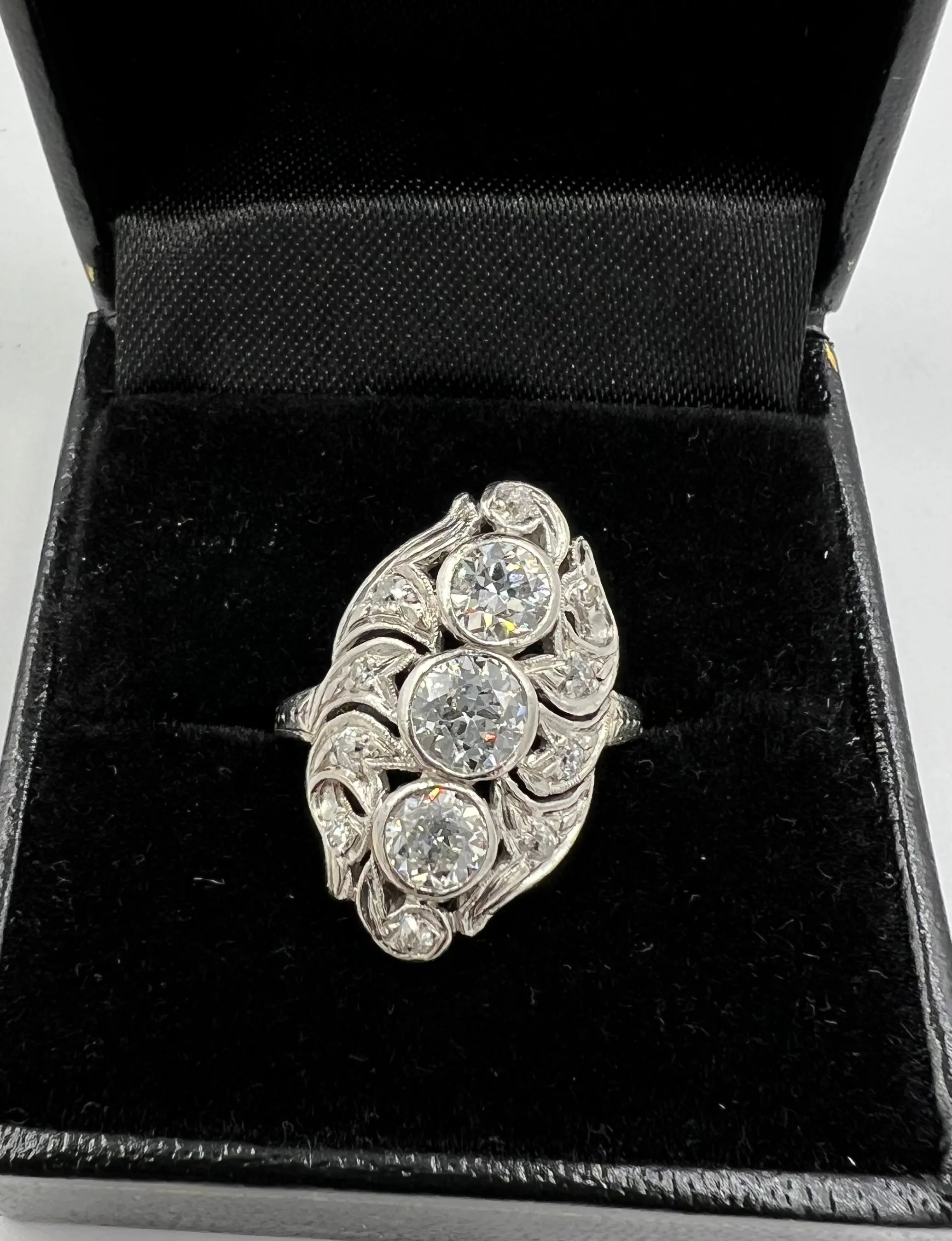 1920s Art Deco Diamond Dinner Ring
