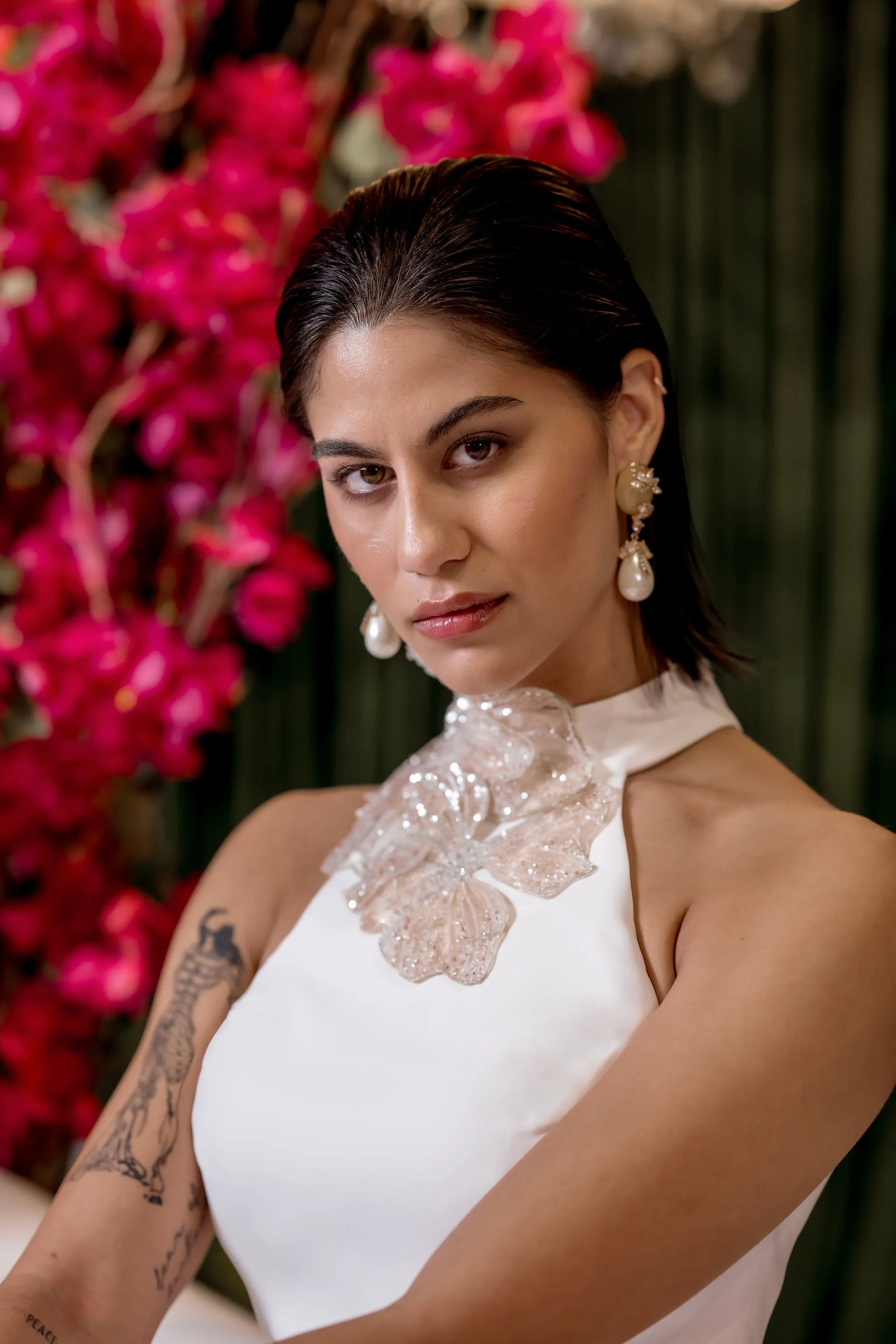 EMMAYA White Lehenga Set