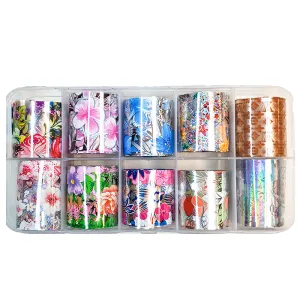 Flower Garden - Nail Art Transfer Foils
